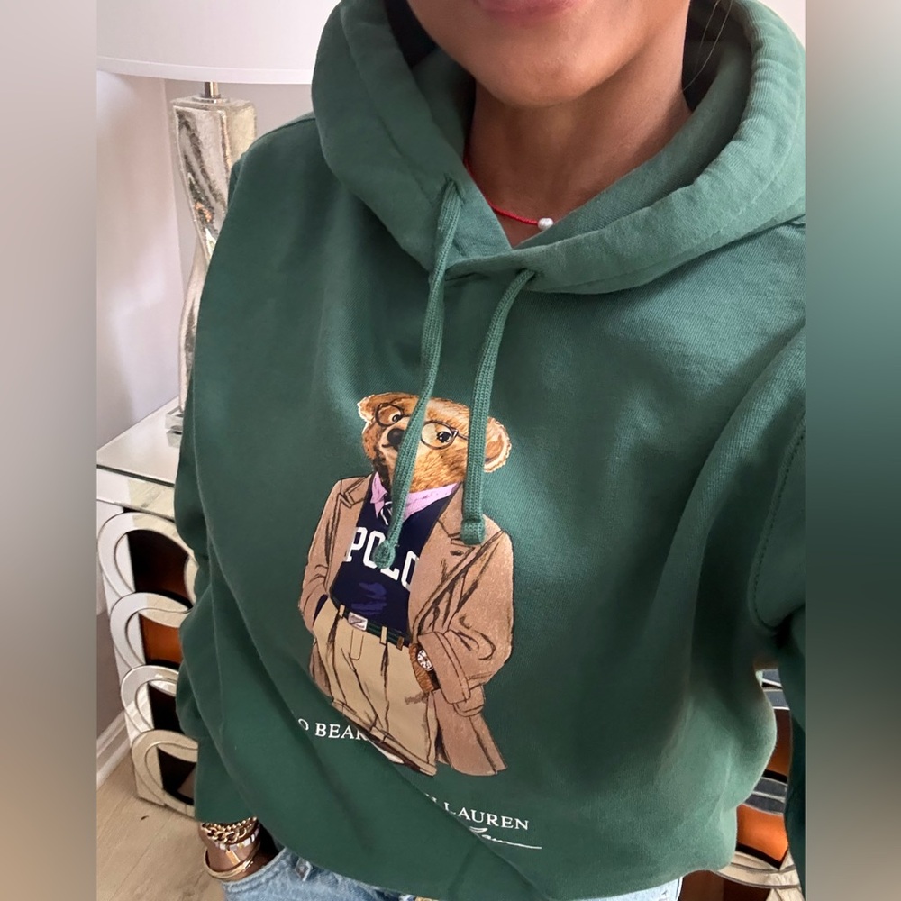 POLO RALPH LAUREN BEAR HOODIE S - Picture 4 of 6